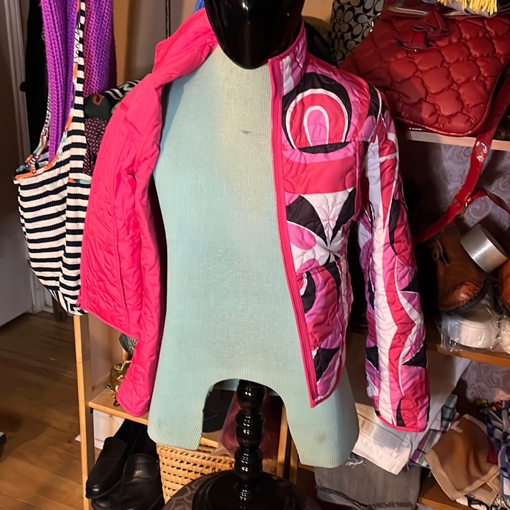 😄Reversible Power Pink Radley Jacket Size Medium Women’s
